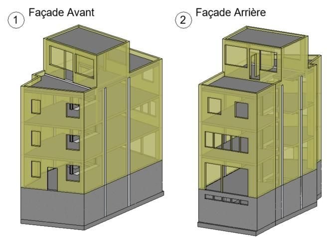 Immeuble de logement à Montreuil, façade sur rue